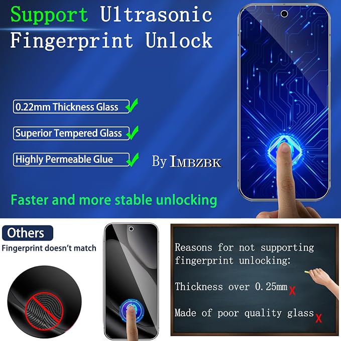 IMBZBK Screen Protector for Google Pixel 10 Pro XL, Tempered Glass,3+3 Pack | 9H+ Hardness, Military Grade Shatterproof, Case Friendly, Bubble Free Auto-Dust Removal, with 3 Camera Lens Protectors - Image 5