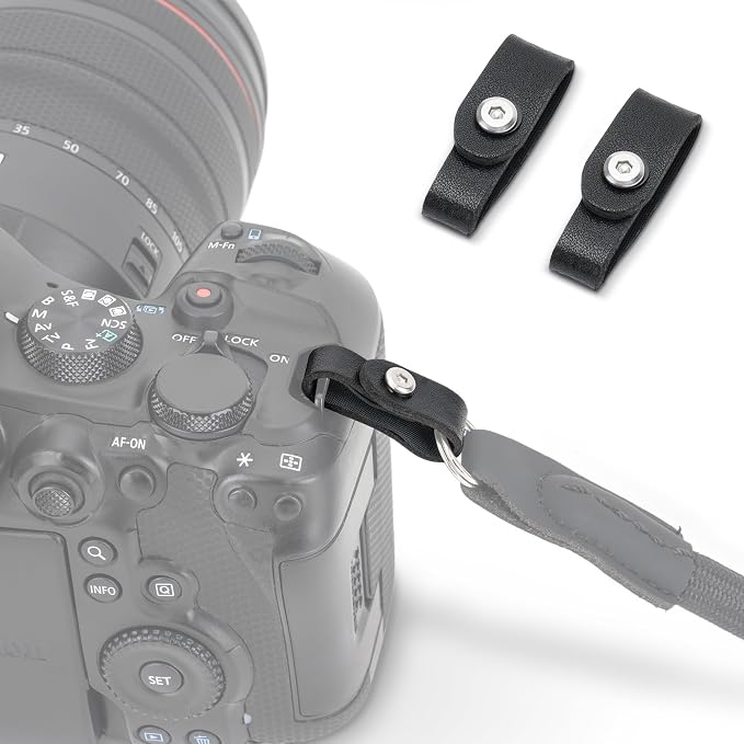 R50 V R6 R5 II Camera Hand Wrist Shoulder Neck Strap Adapter Loop Connector | Camera Strap Adapter for Canon EOS R6 R5 Mark III II R50V R100 R10 R8 R7 R6 R5 R1 R3 for Sony ZV-E10 II ZVE10 II ZVE10II ZR by JJC