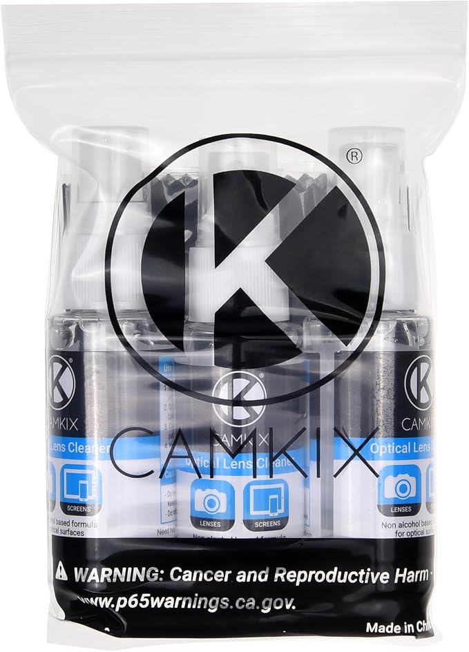 Lens and Screen Cleaning Kit - 3X Cleaning Spray, 3X Microfiber Cloth - Perfect to Clean The Lens of Your DSLR Camera (3 Bottles) - Image 5