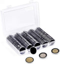 SPLF 100 Pieces 30mm Coin Capsules and 5 Sizes (17/20/25/27/30mm) Protect Gasket Coin Holder Case with Plastic Storage Organizer Box for Collection Supplies by SPLF