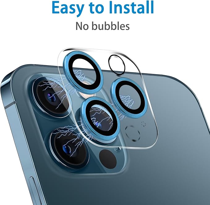Dengduoduo 3 Pack Tempered Glass Camera Lens Protector for iPhone 12 Pro Max 6.7", Ultra HD, 9H Hardness, Anti-Scratch, Case Friendly, Easy to Install [No Affect on Night Shots] - Image 6