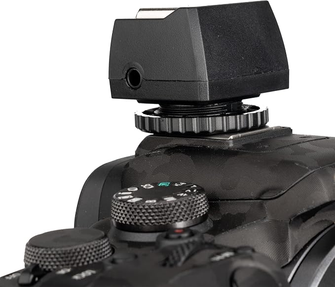 JJC Standard Flash Hot Shoe Adapter with Extra PC Sync Port & 3.5mm Port | for Connecting DSLR Cameras to Additional Off-Camera Flash, Studio Light, Strobes or Other Accessories - Image 5