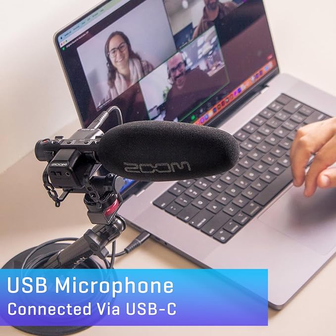 Zoom M3 MicTrak On-Camera Shotgun Recorder for Filmmakers | Clip-Free Audio with 32-Bit Float, Stereo and Mono Capture, Shockmount Included, USB Microphone Mode, Battery Powered - Image 6