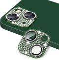 for iPhone 13 & iPhone 13 Mini Camera Lens Protector, Bling 3D Rhinestone Sparkle Diamond 9H Tempered Glass Camera Cover Anti Scratch Shockproof Metal Lens Screen Full Protective Cover by Hsefo