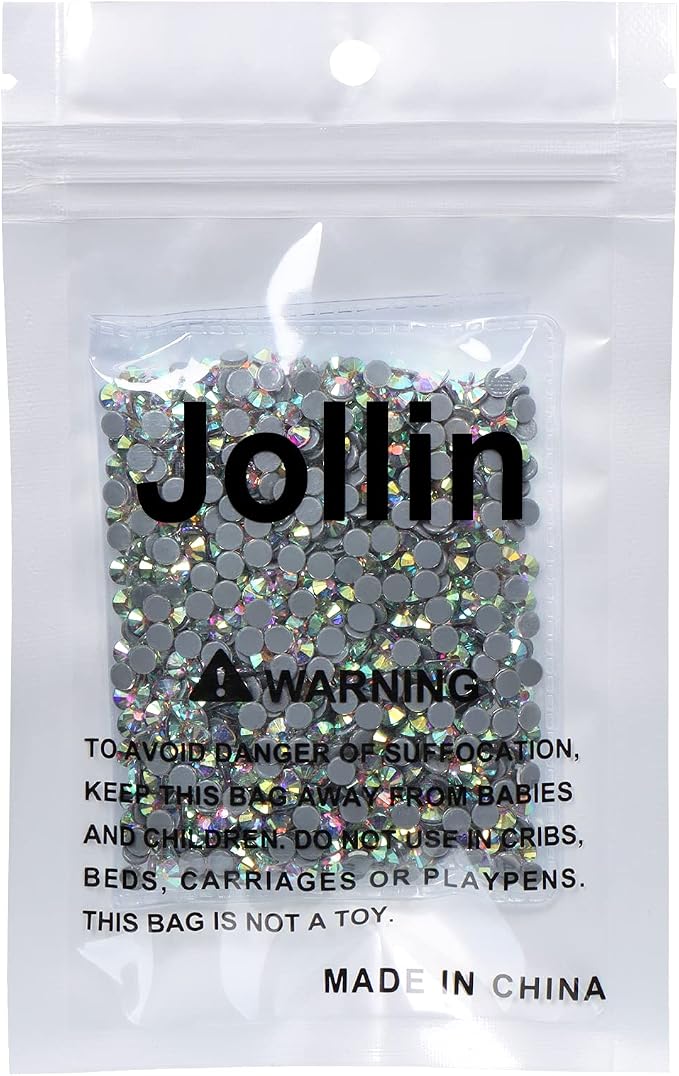 Jollin Hotfix Rhinestones Flatback Crystal Gems 4mm SS16, Crystal AB | 1440pcs Hot Fix Crystals Glass Rhinestones for Bedazzling, Crafting, Clothes, Shoes & Accessories DIY Decoration - Image 8