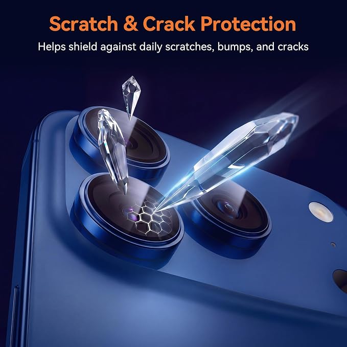 Tellegloww 22 Pcs Phone Cleaning and Protection Kit compatible with 17 Pro/17 Pro Max, Speaker Dust Mesh, Type C Port Cover, Camera Lens Protector, Camera Button Cover, Brushes and Tools Set(Blue) - Image 3