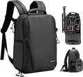 TARION Urban Camera Backpack for Photographers Compact 12.5L Black TRL | Side Access, Water-repellent, 14in Laptop Compartment, Padded Back Support, Rain Cover, for Outdoor Phtography Travel by TARION