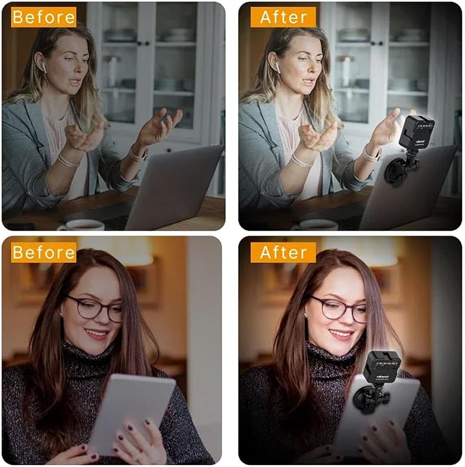 Ulanzi VL49 On-Camera LED Video Fill Light, 5500K 2000mAh Rechargeable | CRI95+, 3 Cold Shoe Light, Dimmable Brightness, Portable Mini Photography Lighting, for Vlog TikTok YouTube Live Streaming - Image 4