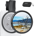 NEEWER 67mm Clip On Variable ND Filter for Phone, ND2-32 Neutral Density Photography Camera Lens Accessories Kit Compatible with Android Samsung Galaxy S25 Ultra Google Pixel Huawei, FL-B21 by Neewer
