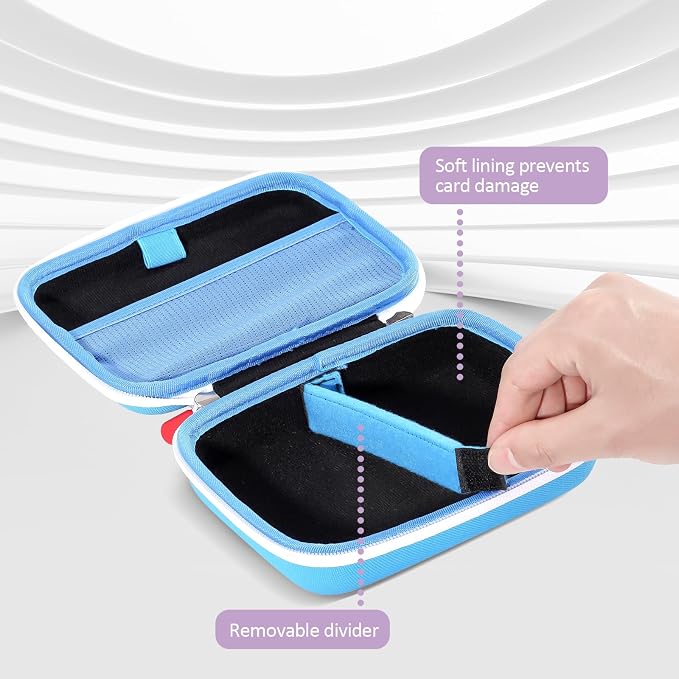 ProCase Hard Playing Card Game Carrying Case, Holds 300+ Cards -Blue | Travel Storage Box, Compatible with UNO, Five Crowns, SKYJO, PlayMonster and More Card Games, Case Only - Image 3