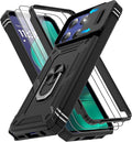 Gritup for Motorola Moto G Stylus 5G 2026 Case: G Stylus 5G 2025 Case with Screen Protector*2 [Magnetic Stand] [Slide Camera Cover] Shock Proof Military-Grade para G Stylus-5G-2025 Black by Gritup