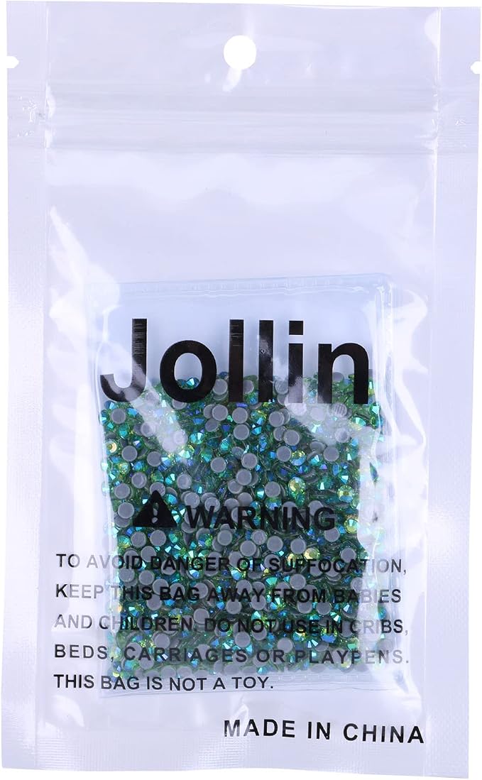 Jollin Hotfix Rhinestones Flatback Crystal Gems 3.2mm SS12, Light Green AB | 1440pcs Hot Fix Crystals Glass Rhinestones for Bedazzling, Crafting, Clothes, Shoes & Accessories DIY Decoration - Image 7