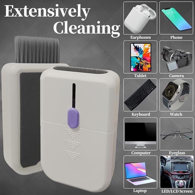 Laptop Computer PC Gaming Keyboard Cleaner Kit with Earbud Cleaning Pen, Hatstart Phone Tablet Touch Screen Mist Spray Device Clean Tool for iPhone iPad Airpod MacBook Pro, Cool Gadgets Gifts for Men - Image 3