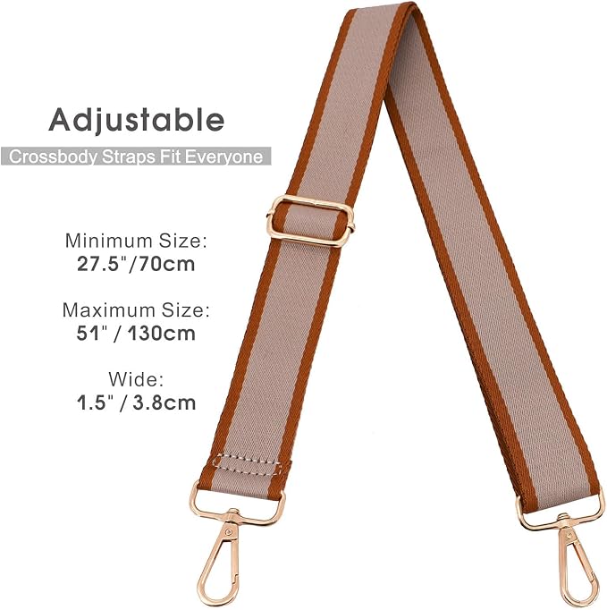 Replacement Purse Strap Shoulder Strap Adjustable Crossbody Strap for Women Crossbody Wide Shoulder Bag - Image 4