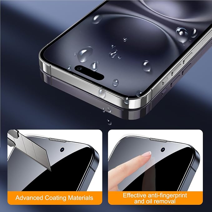 SIBEITU 3+3 Pack Screen Protector + Camera Lens Protector for iPhone 16 | 6.1 Inch HD 9H Hardness Tempered Glass Film, Scratch Resistant, Sensor Protection, Case Friendly, High Response, Bubble Free - Image 7