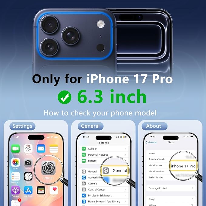 BENTOBEN Magnetic for iPhone 17 Pro Case, Cute Wavy Full Camera Protection [Compatible with MagSafe] Matte Anti-Slip Bumper Women Girls Boys Protective Cover for 17 Pro 6.3", Desert Titanium - Image 7