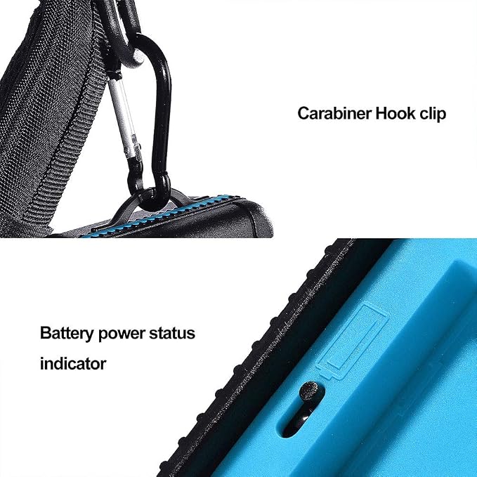 LENSGO Camera Battery Memory Card Case, Memory Card Hard Protector Case Water-Resistant Anti-Shock Storage Box for 3 Camera Batteries 3 XQD or 3 CF Cards 6 SD Cards（Blue） - Image 9