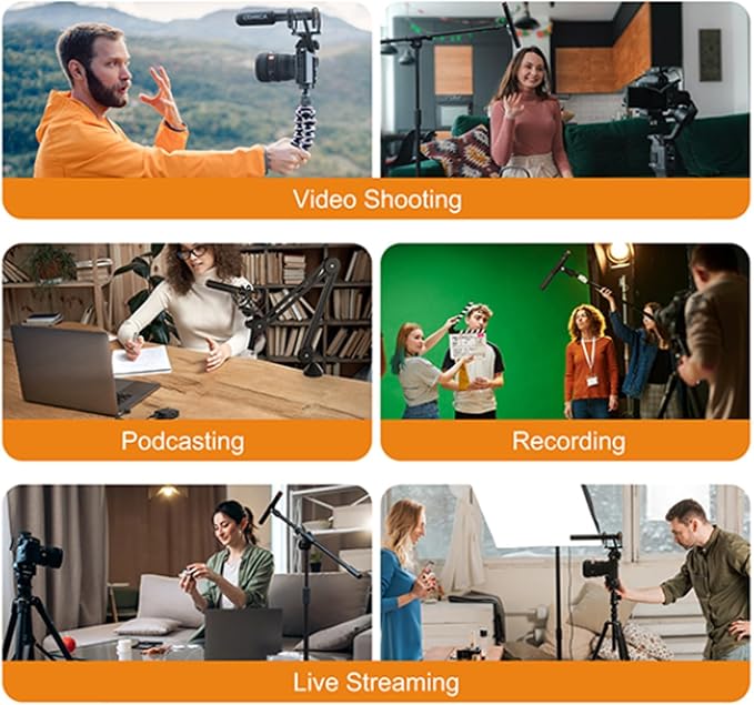 Comica CVM-VM30 Shotgun Microphone for Camera, Smartphone, and PC | with Wireless Mode , Digital/Analog Output, 75/150Hz Low-Cut Filter Modes, Video Microphone for Filmmakers, Vloggers - Image 7