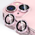 Tensea for iPhone 15/15 Plus Camera Lens Protector Bling, Camera Cover | 9H Tempered Glass Camera Screen Protector, Metal Individual Ring for iPhone15 6.1inch/ 15Plus 6.7inch, HD Clear, Easy Install by Tensea