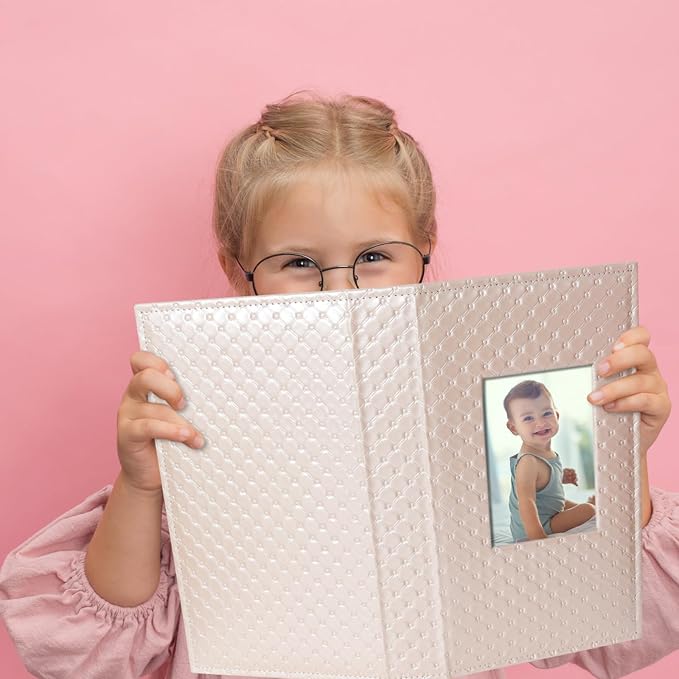 RECUTMS Photo Album 4x6 Pictures, 300 Pockets Large Capacity Picture Album | Acid-Free Black Pages, Leather Cover, Horizontal Pockets, Custom Photo Cover, Perfect for Wedding, Family&Trave - Image 6