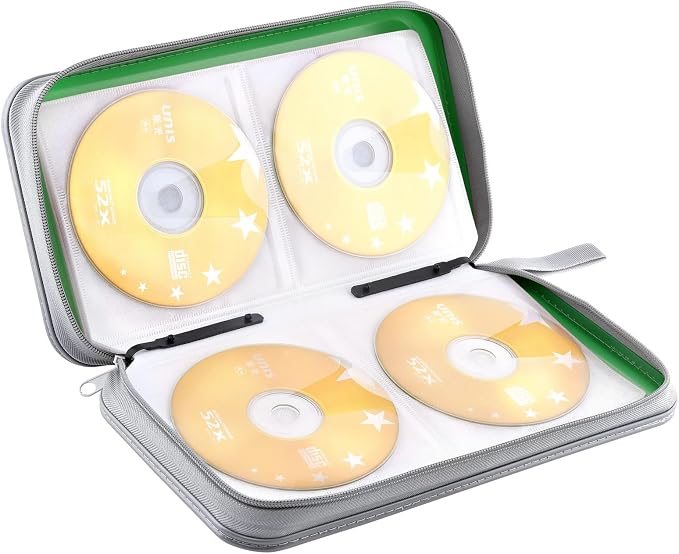 96‑Capacity Hard Plastic CD/DVD Binder for Car, Home & Travel | Zipper‑DVD Organizer, Scratch‑Resistant Sleeves Shield Discs From Dust & Damp; Stores Music, Video, Gaming & Blu‑ray Discs - Image 5