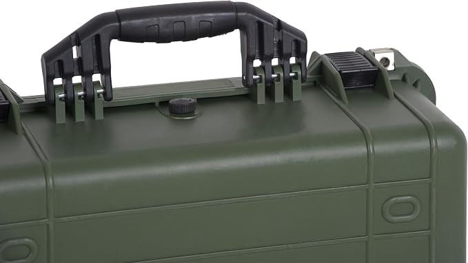 MEIJIA All Weather IP67 Waterproof Hard Camera Case,Hard Protective Case,Hard Case with Customizable Foam,Fit Use of Drones,Camera,Equipments,Pistols(Green,20.62 x16.85x8.11inches) - Image 9