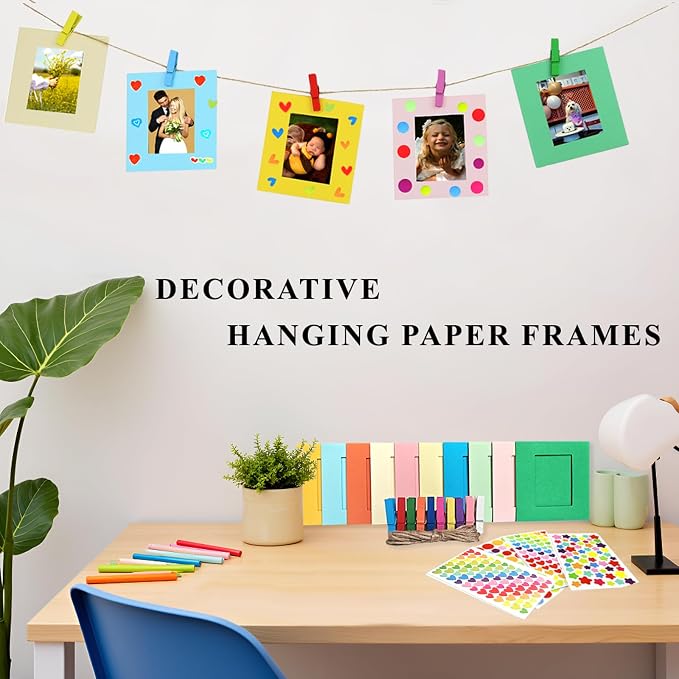 30pcs Paper Picture Frames for Instax Mini Film 2x3 Wall Hanging Kit (Pack of 2) - Image 5