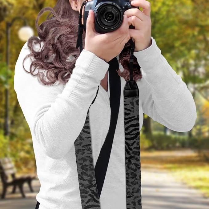 Coldinair Black Adjustable Camera Strap Universal Neck & Shoulder Soft Padded Strap for All DSLR Cameras,Binoculars - Image 3