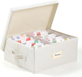 Aokeyee Photo Storage Box Holds 1700+ 4x6 Pictures | Photo Organizer Box, 8 Dividers, 24 Paperboard with Blank Label by Aokeyee