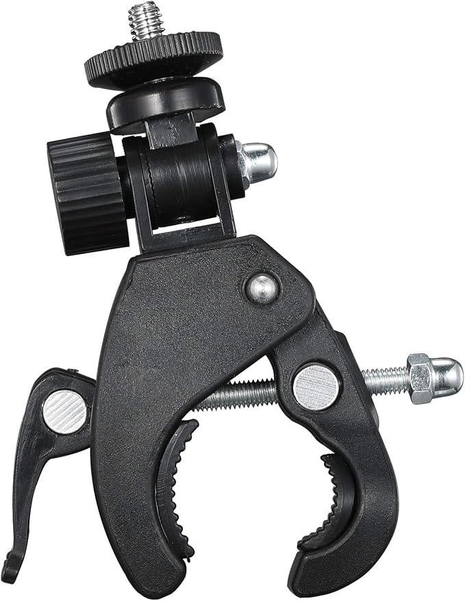 Camera Super Clamp with 1/4"- 20 Threaded Head Compatible for LCD Monitor,DSLR Cameras,DV,Flash Light,Studio Backdrop,Bike, Microphone Stands, Music Stands,Tripod, Motorcycle,Rod Bar - Image 7