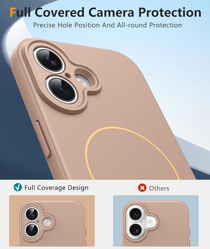 FNTCASE for iPhone 17 Case, Compatible with Magsafe, Glass Screen Protector | Full Camera Protection, Integrated Silicone Cases, 14FT Military Grade Drop Proof, Shockproof Protective Phone Cover - Image 4