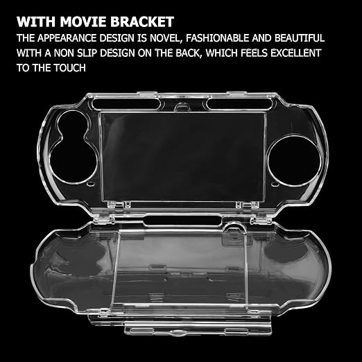 CYSFETENA Clear Hard Case Cover Compatible with PSP 3000 /2000 - Replacement Transparent Slim Anti-Scratch PSP 3000 2000 Full Protective Crystal Clear Housing Case - Image 4