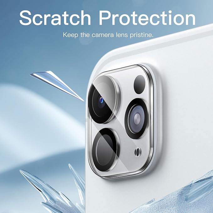 JETech Camera Lens Protector for iPad Pro 11"/13" M5/M4, 3-Pack | 9H HD Clear Tempered Glass, Full Coverage Protection, Anti-Scratch Design, Easy Installation - Image 3