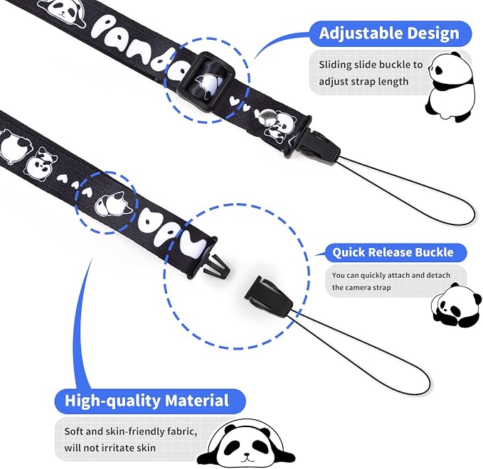VOVMOEYA Camera Strap for Cute Camera,Camera Lanyard Neck Strap for mini Camera,Cute Camera Strap for Fujifilm mini Camera - Image 2