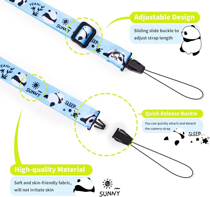 VOVMOEYA Camera Strap for Cute Camera,Camera Lanyard Neck Strap for mini Camera,Cute Camera Strap for Fujifilm mini Camera - Image 2