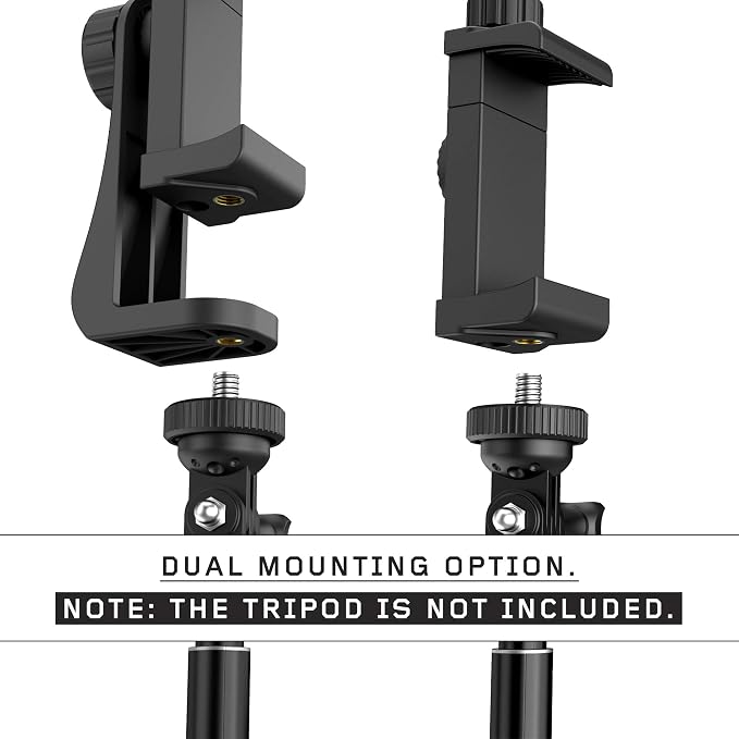Universal Phone Tripod Mount Adapter with Ｗireless Camera Remote , Cell Phone Holder with Adjustable Clamp for Selfie Stick Monopod Compatible with iPhone, Samsung and so on , Wrist Strap Included - Image 8
