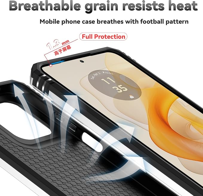for Motorola Moto G 2025 / Moto G 2026 / Moto G Play 2026 Case, with Slide Camera Cover HD Screen Protector [Military Grade 16ft. Drop Tested] Ring Holder Kickstand Protective Phone Case, Silver - Image 9