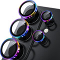 WSKEN for Samsung Galaxy S26 Ultra Camera Lens Protector - Ultra Thin | Case Friendly, 9H Shatterproof Tempered Glass, Anti Scratch Metal Circle, Camera Screen Protector Cover Accessories, Colorful by SmartProtectionGreenerFuture