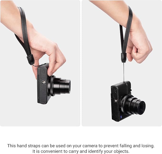 2PCS PU Leather Short Camera Hand Strap for Kodak PIXPRO FZ55 FZ45 & More | Durable,Lightweight,Camera Wrist Strap Lanyard String for PIXPRO C1 WPZ2 PowerShot V10 G7X G5X ZV-1II RX100VII GRIV DMC-LX10 - Image 8
