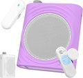 Voice Amplifier for Teachers, Portable Bluetooth Mini Personal Speaker with Wireless Lavalier Mic & Silicone Protective Cover, Ideal for Classroom, Conference and Tour Guide (Purple) by Unknown