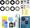LEAFE for iPhone 13/iPhone 13 Mini Camera Lens Replacement | 2 Set OEM Original Back Rear Camera Lens Glass Replacement Kit for iPhone 13/13 Mini with Pre-Installed Adhesive by LEAFE