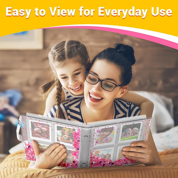 Kids Photo Album for Instax Mini, Gifts for Girls Ages 4 to 12 | Photo Album for Polaroid, Applicable to Fujifilm Instax Mini 11 12 40 Kodak Mini Photo, Stocking Stuffers (200 Photos) - Image 6