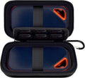 Comecase Dual SSD Case for SanDisk Extreme Portable SSD and Extreme PRO | Holds 2 Drives & 12 SD Cards, Elastic Strap Fit 500GB/1TB/2TB/4TB/8TB, Cable Groove and Carabiner for Travel, Black,Case Only by COMECASE