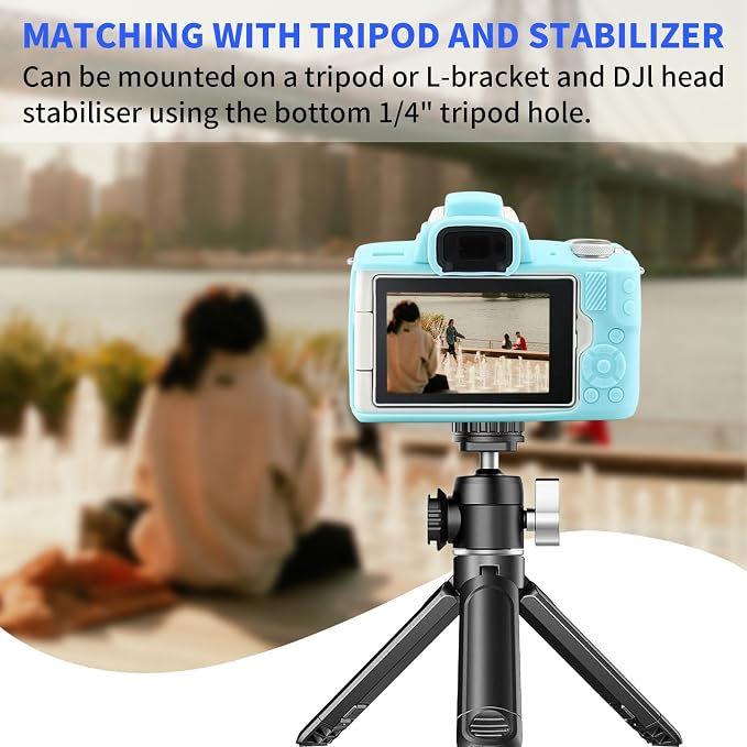 Easy Hood Camera Case for Canon EOS M50/M50 Mark II Digital Camera, Anti-Scratch Soft Silicone Case Cover Housing Protective Cover Protector Camera Body Skin Case (Blue) - Image 6