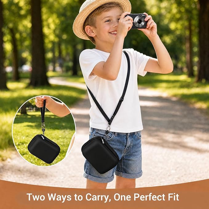 CoBak Carrying & Protective Case for Digital Camera,CAMKORY/Lecran/Duluvulu | for KODAK FZ55,FZ245,PIXPRO C1,WPZ2/Canon PowerShot ELPH 360/Sony DSCW800,DSCW830/Krlun/Lecnippy/Nsoela/VAHOIALD FHD 1080P - Image 2