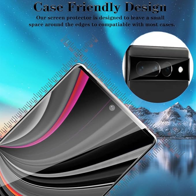 [3+3Pack] for Google Pixel 7 Pro Screen Protector with Camera Lens Protector [Fingerprint Unlock Support] [9H Hardness] [Easy to Install] [HD Clear] Tempered Glass Screen Protector for Pixel 7 Pro - Image 6