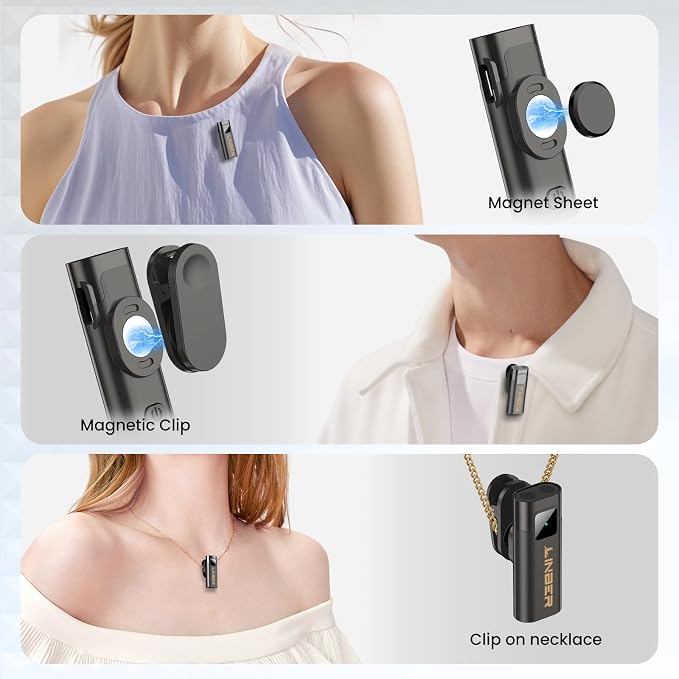 Wireless Lavalier Microphone for iPhone, Noise Cancelling | Crystal clear audio with noise reduction, plug and play with Lightning connector, perfect for TikTok and vlog - Image 3