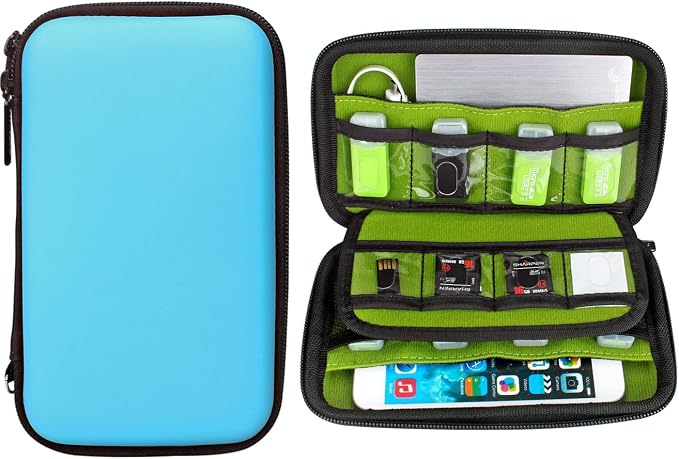Aprince Digital Gadget Case Waterproof Memory Card Case, Designed for External Hard Drive,USB Flash Drives,Power Banks - Best for Traveling by Aprince
