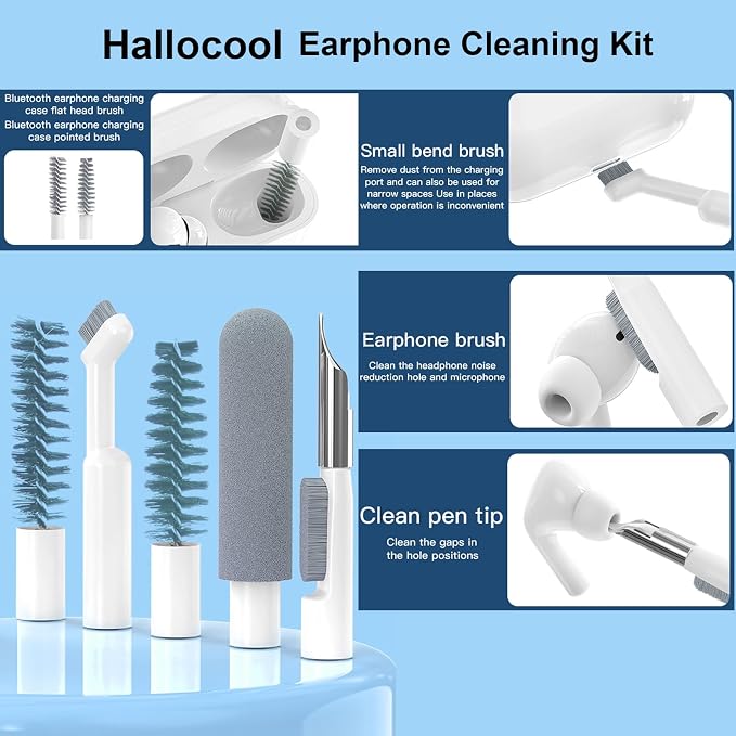 Keyboard Cleaning Kit 32 in 1 Electronics Cleaning Kit Phone Cleaning Tool | for Computer, Keyboard, Monitor, Earbuds, Headphones, Laptop, Camera, Lens, Multi-Functional Portable Electronic Clean Kit - Image 4