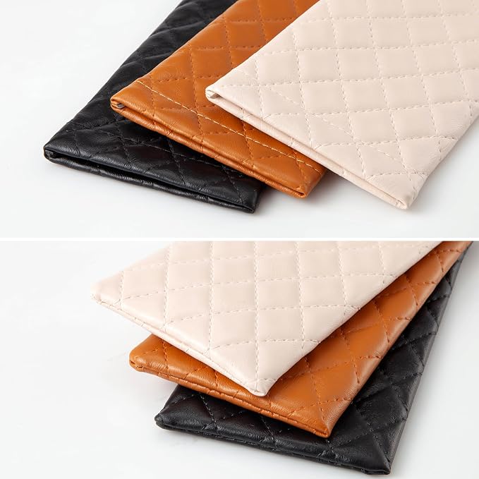 TRIUMPH VISION Eyeglass Case Glasses Case Soft Sunglass Pouch Sleeve 3 Pack | Slim Lightweight Alternative to Bulky Case, Leather Lined Protect Lens, Squeeze Easy to Use, Stylish Portable for Daily Use - Image 7